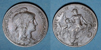 FRENCH MODERN COINS 5 centimes 3e république (1870-1940). Dupuis, -