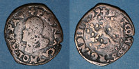 OTHER FEUDAL COINS Double denier Comté de Bourgogne. Albert et Isabelle (1598-1621). Dôle. Au nom de Philippe II -