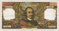 NOTES OF THE BANQUE DE FRANCE 100 francs Banque de France. Billet. Corneille, -