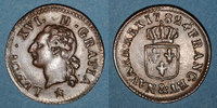 FRENCH ROYAL COINS Liard Louis XVI (1774-1793). &. Aix. Etoile -