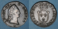 FRENCH ROYAL COINS 1/2 sol Louis XV (1715-1774). d'Aix & -