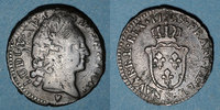 FRENCH ROYAL COINS Sol Louis XV (1715-1774). Sol d'Aix & Aix -