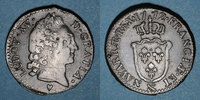 FRENCH ROYAL COINS Sol Louis XV (1715-1774). Sol d'Aix &. Aix -