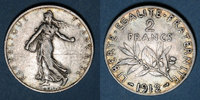 FRENCH MODERN COINS 2 francs 3e république (1870-1940). Semeuse -