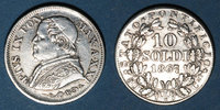 EUROPE 10 soldi Vatican. Pie IX (1846-1878). 1867/7R, an XXI. Rome -