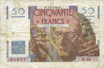 NOTES OF THE BANQUE DE FRANCE 50 francs Banque de France. Billet. Le Verrier, -