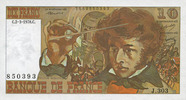 NOTES OF THE BANQUE DE FRANCE 10 francs Banque de France. Billet. Berlioz, -
