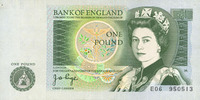 OTHER FOREIGN NOTES 1 livre Grande Bretagne. -