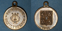 ALSACE Alsace. Schiltigheim. Fanfare. Médaille laiton. 23 mm -