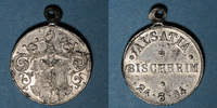 ALSACE Alsace. Bischheim. Alsatia Bischheim. Médaille plomb, avec illet -