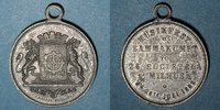 ALSACE Alsace. Mulhouse. Concours musical. Médaille en étain. 28 mm -