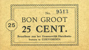 OTHER FOREIGN NOTES 25 cent Pays Bas. Gemeente Coevorden. -