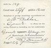 OTHER FOREIGN NOTES 5 gulden Pays Bas. Gendt. Waalsteenindustrie. 12 cent. -