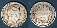 FRENCH MODERN COINS 25 centimes Louis-Philippe (1830-1848). Strasbourg. 7 922 ex ! -