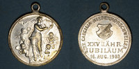 ALSACE Alsace. Morschwiller le Bas. Chorale Ste Caecilia - 25e anniversaire. Médaille laiton argenté -