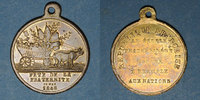 REVOLUTIONARY DOCUMENTS and WAR OF 1870 Révolution de 14 mai - Fête du Champ de Mars. Médaille cuivre. 26,28 mm -