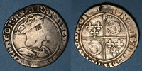 FRENCH ROYAL COINS Teston François I . du Dauphiné. Type inédit. Crémieu (point 1er) -