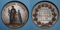 REVOLUTIONARY DOCUMENTS and WAR OF 1870 Révolution de Lyon. Médaille cuivre 56 mm. Signée Dantzell -
