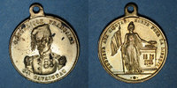 REVOLUTIONARY DOCUMENTS and WAR OF 1870 Révolution de Le général Cavaignac. Médaille cuivre jaune. 23,6 mm -