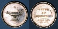 MEDALS STUTTGART. Lycée royal. Prix d'école. Médaille en argent. 26,80 mm -