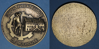 ALSACE Alsace. Mulhouse. Union Philatélique de Mulhouse. Médaille métal bronzé. 69 mm, uniface -