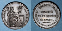 REVOLUTIONARY DOCUMENTS and WAR OF 1870 Révolution de Comité provisoire de Lyon. Médaille cuivre. 29 mm -