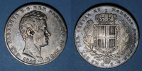 EUROPE Italie. Sardaigne. Charles Albert (1831-1849). 5 lires Gênes -