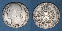 FRENCH ROYAL COINS Louis XV (1715-1774). 1/10 écu au bandeau Orléans -