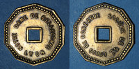TOKENS Jeton Lyon (69). Société de Saint Louis de Gonzague. Notre Dame de Bellecombe. publicitaire -
