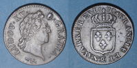 FRENCH ROYAL COINS Sol Louis XV (1715-1774). Sol à la vieille tête Besançon -