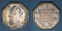 TOKENS Jeton Paris. Assemblée du Clergé de France. Louis XV. argent -