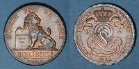 EUROPE 10 centimes Belgique. Léopold I (1831-1865). -