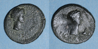 GREEK COINS Semis Thrace. Rhoemetalces I, avec Auguste (11 AC - 12 AD). -