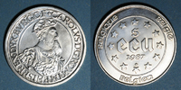 EUROPE Belgique. Baudouin I (1951-1993). 5 écus -