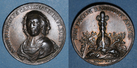 MEDALS Cardinal de Fleury (1653-1743). Médaille cuivre. 39,4 mm -