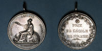 MEDALS Louis XVIII. Prix de l'Ecole de Sorèze (Tarn). Médaille argent -