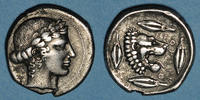   455-430  v. Chr. GREEK COINS Sicile. Léontini. Tétradrachme, 455-430 a... 2100,00 EUR  +  8,00 EUR shipping