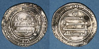 ISLAM Iraq. Abbassides. al-Mu'tadid (279-289H). Dirham Madinat al-Salam -