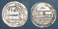 ISLAM 170-193H Perse. Abbassides. Harun al-Rashid . Dirham 1(8)6H. Madinat Zaranj Cassure de coin davers (surépaisseur de métal !) sinon AU / SUP