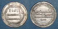 ISLAM 175H Perse. Abbassides. Harun al-Rashid (170-193H). Dirham al-Muhammadiya R ! VF+