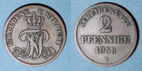 GERMANY before 1870 2 pfennig Oldenbourg. Nicolas Frédéric Pierre (1853-1900). -