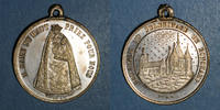 MEDALS bronze Pélerinage de Ronchamp (70). Médaille argenté -