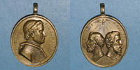 MEDALS Vatican. Pie IX (1846-78). Election pontificale-Dévotion à St Pierre & St Paul, an 1 Médaille -
