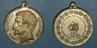 REVOLUTIONARY DOCUMENTS and WAR OF 1870 Révolution de 1848. Vote du Plébiscite Médaille cuivre blanchi. 35 mm -