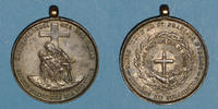 ALSACE bronze Alsace. Strasbourg. Tiers-ordre de Saint François d'Assise. Insigne argenté -