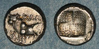   357-340 - Chr.  YUNAN PARALAR Bithynie.  Calchédon.  Drachme, 357-340 av .... 90,00 EUR + 8,00 EUR kargo