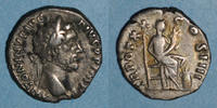 ROMAN EMPIRE Denier Antonin le Pieux (138-161). . Frappe barbare -
