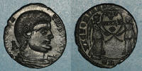 ROMAN EMPIRE Maiorina Magnence (350-353). . Trèves, 1ère officine, R/: deux Victoires -