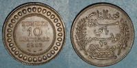 OLD FRENCH COLONIES 10 centimes Tunisie. Mohammed En-Naceur . 1916A (9/9) -