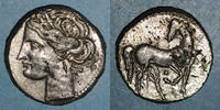  230-220 v. Chr.  YUNAN PARALAR Zeugitane.  Kartaca.  1 1/2 şekel de bill ... 683,00 EUR + 8,00 EUR kargo